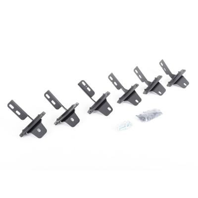 RB10/RB20 Running Boards Mounting Brackets Only Textured Black 2021-2025 Ford Bronco Go Rhino