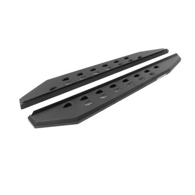 RB10 Slim Line Running Boards With Mounting Brackets Angled Textured Black 2021-2025 Ford Bronco 2 Door Go Rhino