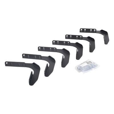 RB10/RB20 Running Boards Mounting Brackets Only Textured Black 1999-2016 Ford F-250 Super Duty Go Rhino