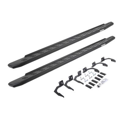 RB30 Running Boards with Mounting Bracket Kit Textured Black 2009-2014 Dodge Ram 1500 Go Rhino