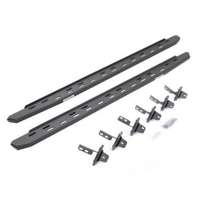RB30 Slim Line Running Boards with Mounting Bracket Kit Protective Bedliner Coating 2021-2024 Ford Bronco Go Rhino