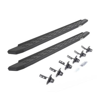 RB30 Running Boards with Mounting Bracket Kit Protective Bedliner Coating 2021-2024 Ford Bronco Go Rhino