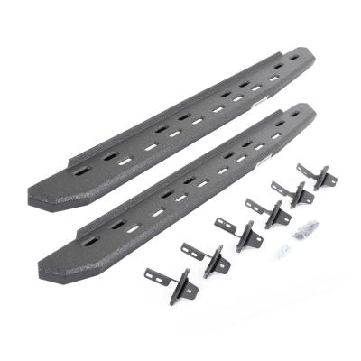 RB30 Slim Line Running Boards with Mounting Bracket Kit Textured Black 2021-2025 Ford Bronco Go Rhino
