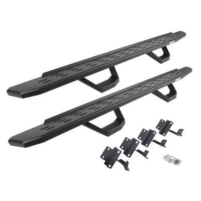 RB30 Running Boards with Mounting Brackets & 2 Pairs of Drops Steps Kit Textured Black 2015-2026 Ford F-150/ F-250/F-350 Go Rhino