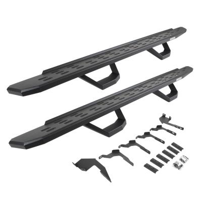 RB30 Running Boards with Mounting Brackets & 2 Pairs of Drops Steps Kit Textured Black 2019-2026 Ford Ranger Go Rhino