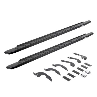 RB30 Running Boards W/Mounting Bracket Kit Textured Black 2024-2025 Toyota Tacoma Go Rhino
