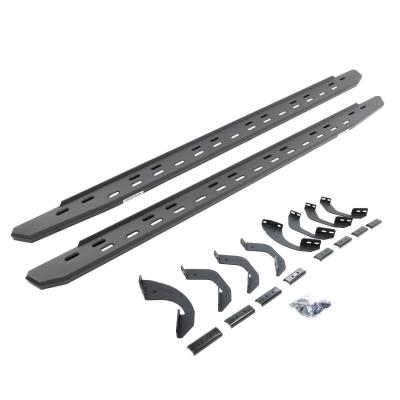 RB30 Slim Line Running Boards with Bracket Kit Textured Black 2023-2026 Toyota Sequoia Go Rhino