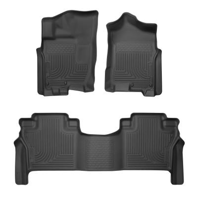 Weatherbeater Front & 2nd Seat Floor Liners For 2017-2019 TITAN XD Husky Liners
