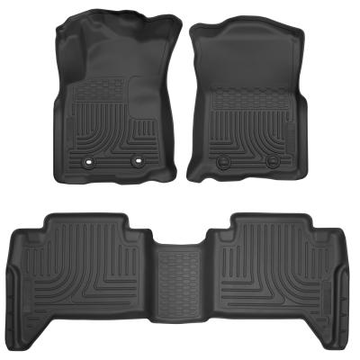 Weatherbeater Front & 2nd Seat Floor Liners For 2016-2017 Tacoma Husky Liners