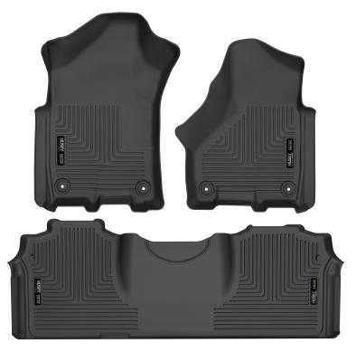 Weatherbeater Front & 2nd Seat Floor Liners For 2019-2024 RAM 2500/3500 Extended Cab Husky Liners