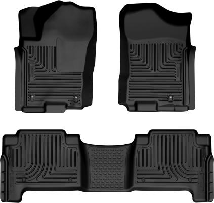Weatherbeater Front & 2nd Seat Floor Liners For 2008-2015 Armada Husky Liners