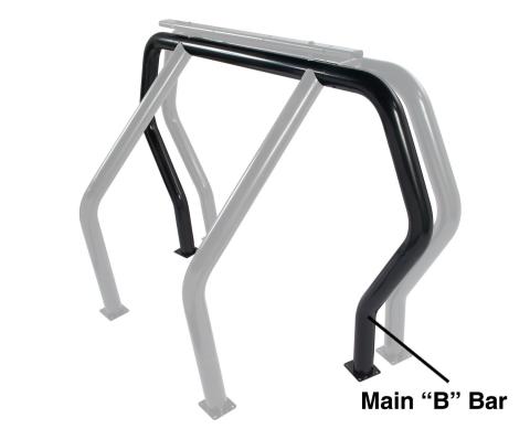 Bed Bar Component InchB Inch Main Bar Black Powdercoat 1999-2016 Ford F-250 Super Duty Go Rhino