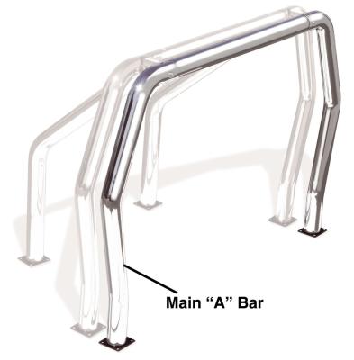 Bed Bar Component A Additional Bar Chrome 2004-2014 Ford F-150 Go Rhino