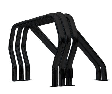 Triple Bar/Double Kicker (Between Wheel Wells) Black Powdercoat 2004-2014 Ford F-150 Go Rhino