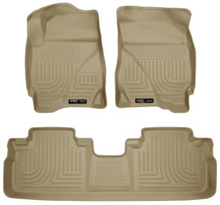 Weatherbeater Front & 2nd Seat Floor Liners For 2009-2012 Escape/Tribute/Mariner Tan Husky Liners