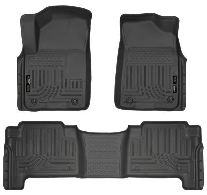 Weatherbeater Front & 2nd Seat Floor Liners For 2011-2018 QX56/QX80/Armada Husky Liners