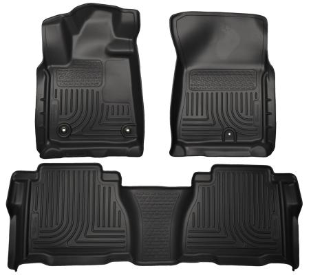 Weatherbeater Front & 2nd Seat Floor Liners (Footwell Coverage) For 2012-2013 Tundra Husky Liners
