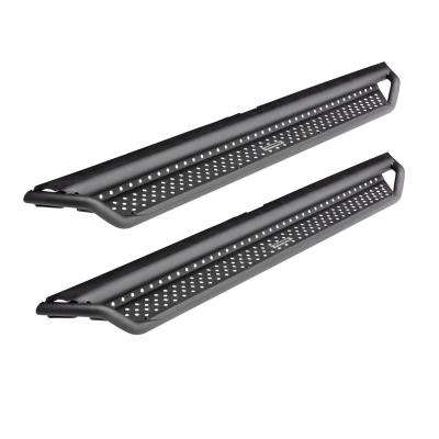 Dominator Xtreme D1 SideSteps With Mounting Bracket Kit Textured Black 2019-2026 Ram 1500 Extended Cab Go Rhino