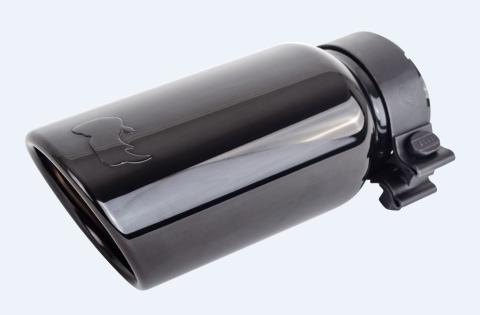 Black Chrome Coated Stainless Steel Exhaust Tip Black Chrome Go Rhino