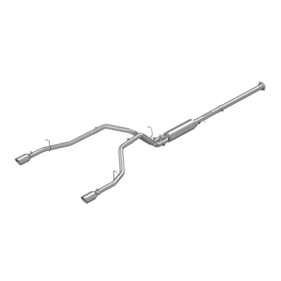 Cat Back Exhaust System Dual Split Rear Aluminized Steel For 19-24 RAM Hemi 1500 5.7L MBRP