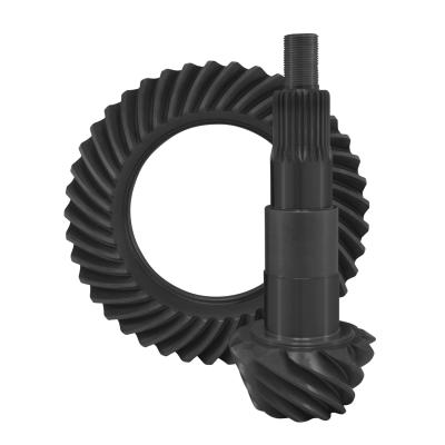 High Performance Ring & Pinion Gear Set For Ford 7.5 Inch In A 4.56 Ratio 7.5 Inch Ford 4.56 R&P (Needs Ntched X/Pin) Yukon Gear