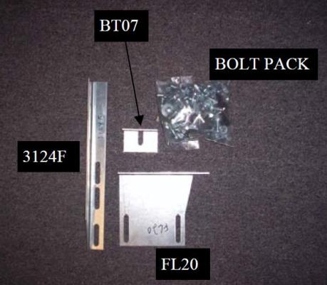 Running Board Mounting Bracket Kit For Transender Running Boards 87-96 Ford F-Series Standard Cab Heavy Gauge Steel Silver Owens Products