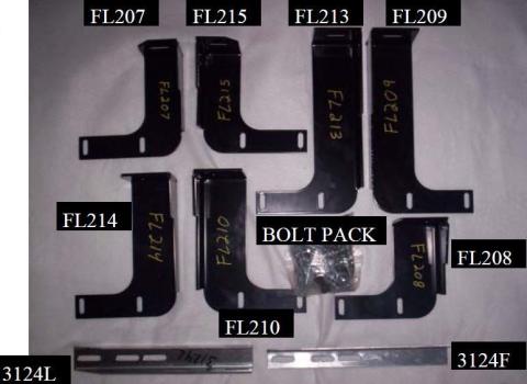 Running Board Mounting Bracket Classicpro Series 4 Inch Riser / Ocb Brackets 11 Silverado/Sierra Diesel Extended Cab Heavy Gauge Steel Black Owens Products