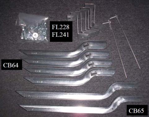 67667-01 Bracket Kit (Must Order Separately) 09-11 Honda Pilot Heavy Gauge Steel Silver Owens Products