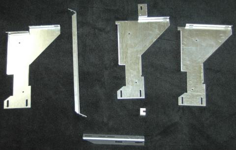 Running Board Mounting Bracket Kit 11-16 Ford F250/F350 Heavy Gauge Steel Silver Owens Products