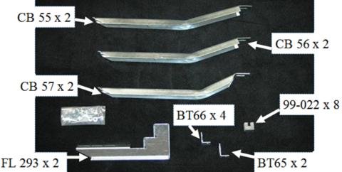 Running Board Mounting Bracket Kit For 67680-01 11-18 Honda Odyssey Heavy Gauge Steel Silver Owens Products