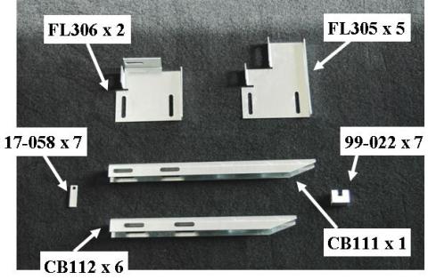 Running Board Mounting Bracket Kit For 684097W-01 11-17 Nissan NV Full Size Van Heavy Gauge Steel Silver Owens Products