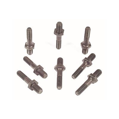 Rocker Arm Studs Competition 3/8 Inch Screw-in rocker arm studs, 3/8-24 x 1.75 Inch L top x 7/16-14 bottom, 16 piece set Mr Gasket