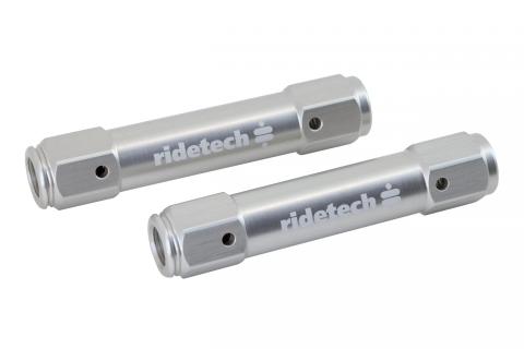 Billet Aluminum Tie Rod Adjusters For 1971-1987 C10 2 Adjusters 3.75 Inch Long W/ 11/16 -16 Thread And 4 Jam Nuts Ridetech