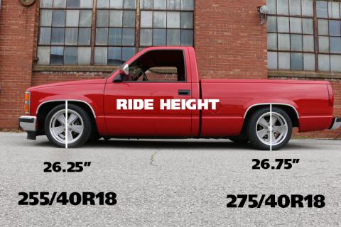 Streetgrip Suspension System For 1988-1998 C1500 Hd Spindle And 10 Bolt Hd Drop Spindles Front Lowering Springs C-Notches Flip Brackets Shock Relocation Brackets Front And Rear HQ Shocks And Hardware Ridetech