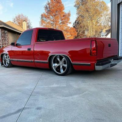 HQ Air Suspension System For 1990-1993 C1500 454Ss Front Coolride Upper And Lower Arms Drop Spindles Bolt-On 14 Bolt Wishbone Rear Suspension Front HQ Shocks Rear Shockwaves Heavy Duty Drop Spindles And Front Sway Bar Ridetech
