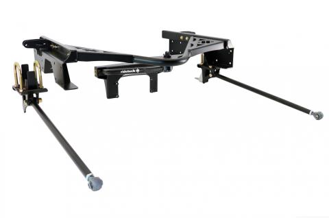 Bolt-On Wishbone For 1988-1998 C1500 W/ 10 Bolt Reared R-Joints Lower Bars Wishbone Mounting Brackets Cross Members C-Notches And Hardware Powder Coated Black For Use W/ Shockwaves Or Coil-Overs Sold Separately Ridetech