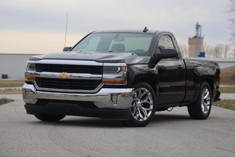 Streetgrip System For 2007-2016 Silverado / Sierra 1500 2WD W/ OE Cast Steel Arms Drop Spindles Front Coil-Overs Flip Brackets And Rear HQ Shocks And Hardware Ridetech
