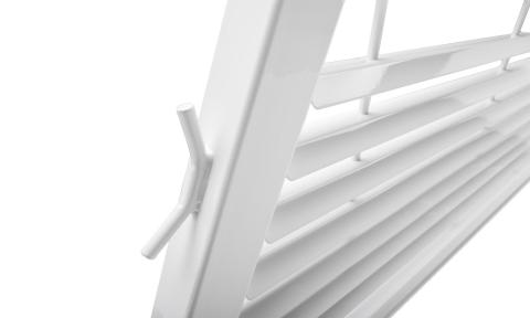 Louvered Rack White 17-26 F250/350/450 Super Duty Aluminum Body 99-16 F250/350/450 Super Duty Backrack