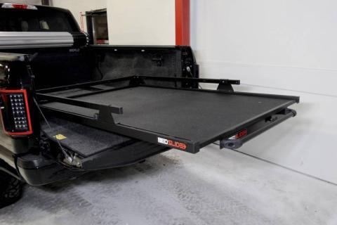 Bedslide Contractor 65 Inch x 48 Inch Black 5.5 Foot Super Shortbed Trucks Chevy Silverado Crew Cab/Ford F150 Crew Cab/Ford Raptor/Dodge 5.7 Foot Shortbeds