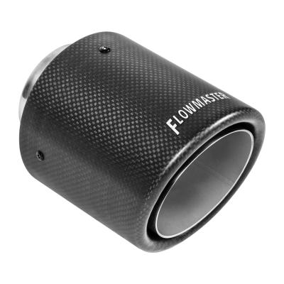 Exhaust Tip Exhaust Tip 4 Inch Rolled Angle Carbon Fiber Fits 2.5 Inch Tubing Weld On Flowmaster