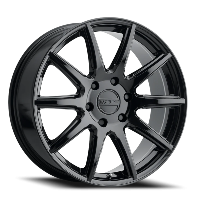 Aluminum Wheels 18x8 Spike 159 GB Gloss Black 35 Offset 6 on 135 Bolt Pattern 87.1 Bore Raceline