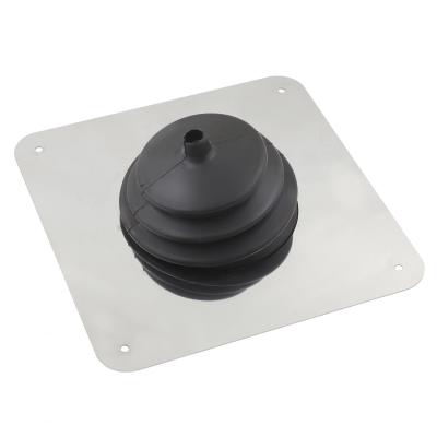 Shifter Boot Large round boot with 8 Inch Square Plate Mr Gasket