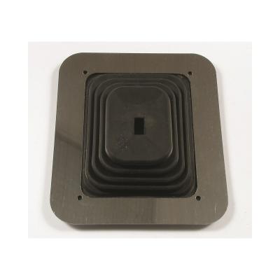 Shifter Boot Large Square boot with 6-1/2 Inch x 7-1/2 Inch plate Mr Gasket
