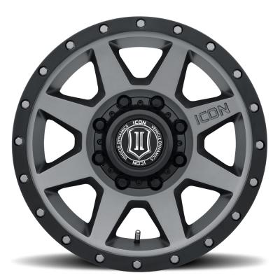 Rebound HD 18 X 9 / 8 X 180 / 12MM / 5.5 Inch Back Space Titanium, ICON Alloys