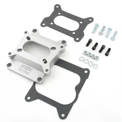 Carburetor Adapter Kit Fits Holley 350/500 2-Barrel. Carburetor to Quadrajet (Spread Bore) Bolt Pattern with Mr Gasket