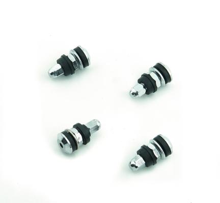 Chrome Tire Valve Stems Shorty with Screw-On Mounting Fits Most Wheels with a Standard .453 Inch Valve Stem Hole Mr Gasket