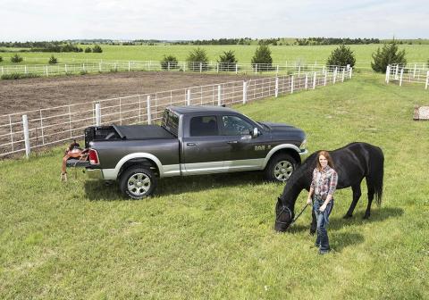TruXport Tonneau Cover Black 2008-2015 Nissan Titan 7 Foot 3 Inch Bed with Utili-Track System Truxedo