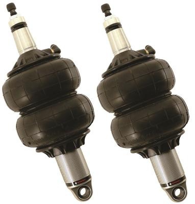 Front HQ Shockwaves 1000 Series W/ 2.9 Inch Stroke, 2 Inch Stud Pair Of Rebound Adjustable Shock waves 6.5 Inch Double Convoluted W/ 1/4 Inch Fittings, Bearing Spacers 1/2 Inch And 5/8 Inch 9.6 Inch X 11.9 Inch W/ A 10.75 -11 Inch Ride Height Ridetech