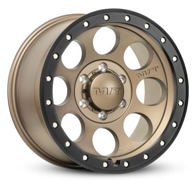 Classic PRO Wheel 20x9 5 x 8X170 Hub Bore 4.929 Satin Bronze W/Black Lip Zinc Bolts Mickey Thompson