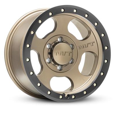MT Canyon Pro Wheel 20x9 5 x 8X170 Hub Bore 4.929 Satin Bronze W/Black Lip Zinc Bolts Mickey Thompson